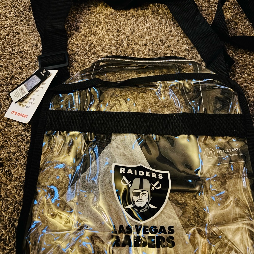 NFL Black Tote Bag with Raiders Logo